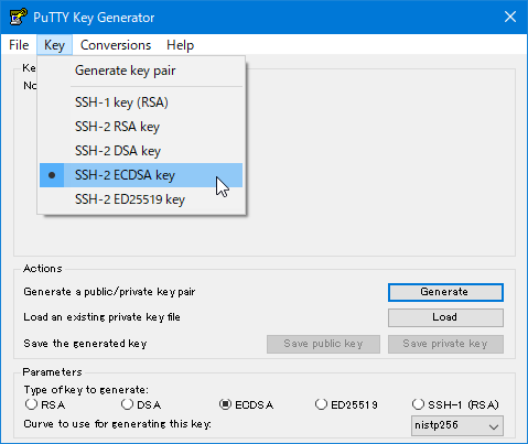 Sourcetreeでエラーが出てGitHubにプッシュできないの対処法　SSH-2 ECDSA key の作成