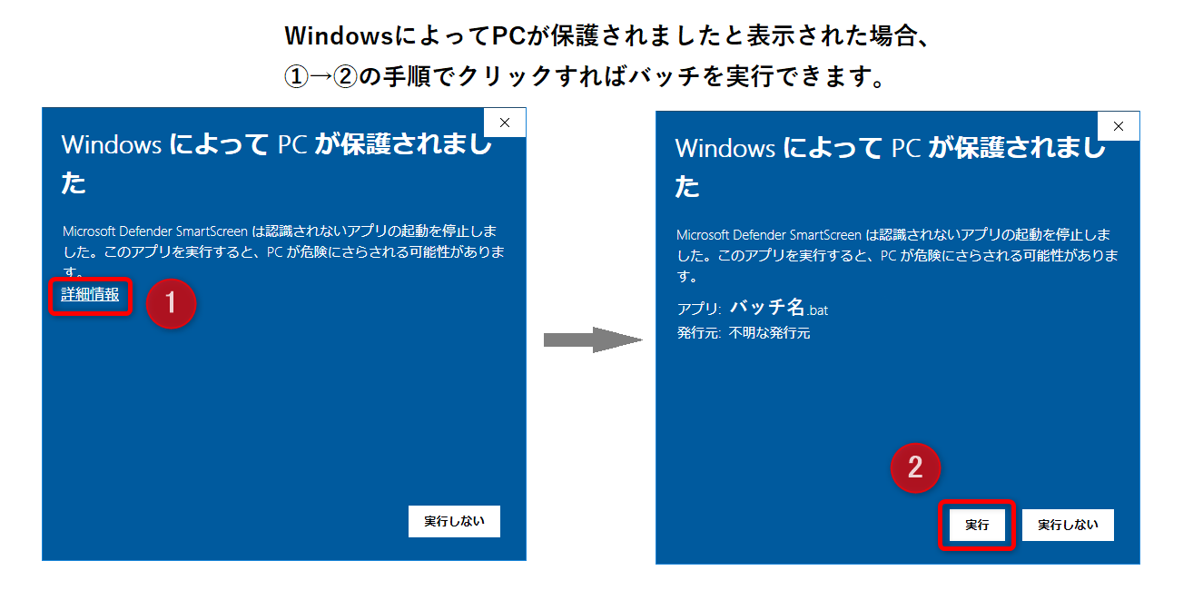 Windows によって PC が保護されましたと表示された場合の対処方法