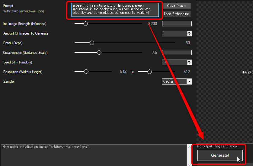 Stable Diffusionのimg2img(画像から画像)をソフトから簡単に実行 [NMKD Stable Diffusion GUI ...