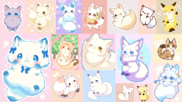 Stable Diffusion で Illustrious XL 1.1 モデルを使って生成したかわいい動物キャラ(ケモノ)のイラスト