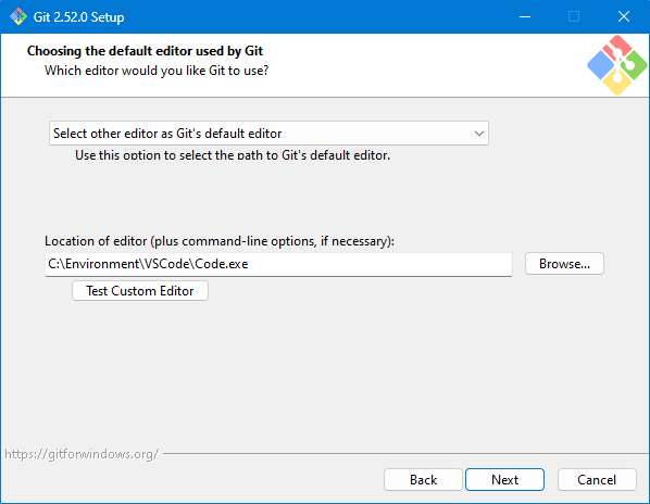 Git のデフォルトエディタの変更方法